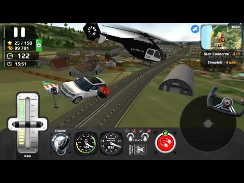 HFPS - Helicopter Flight Pilot Simulator #7 Car Accident Transport The Wreck | Android Gameplay