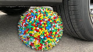 Experiment Car vs Soccer Ball, Coca Cola, Balloon | Crushing Crunchy & Soft Things by Car | Test Ex