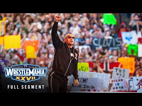 FULL SEGMENT — The Rock kicks off WrestleMania: WrestleMania XXVII