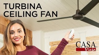 Turbina Damp Location Ceiling Fan