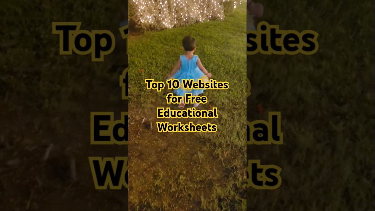 Top 10 Free Worksheet Websites for Kids: #youtube #shorts #free