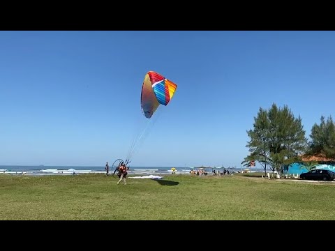 Decolagem Voo 226 de Paramotor IKE Costa - Itanhaém - 29/05/22