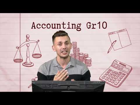 Gr10 Acc Bookkeeping of a Sole Trader