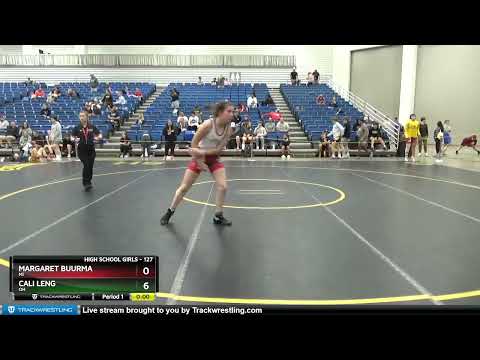 127 Lbs 1st Place Match - Margaret Buurma, MI Vs Cali Leng, OH 0158
