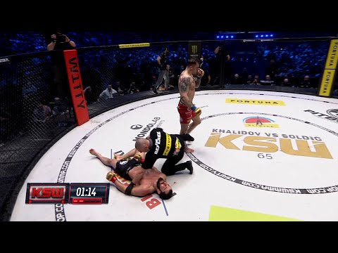 Roberto Soldić knocks out Mamed Khalidov and becomes the KSW double champion! | KSW 65