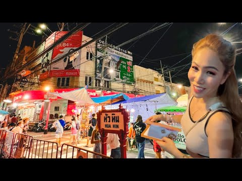 Mercado noturno de Hua Hin - paraíso da comida de rua na Tailândia🇹🇭