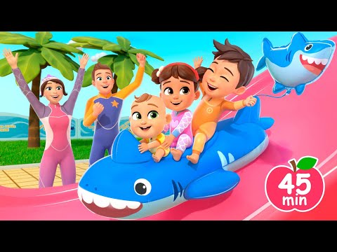 Baby Shark | Aquapark Adventure + MORE Lalafun Nursery Rhymes & Kids Songs