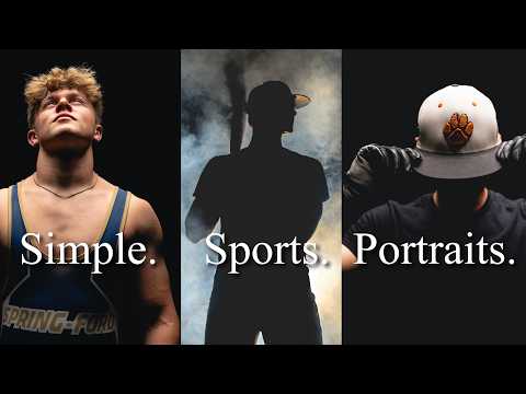 Budget Lighting Tips for DRAMATIC Sports Portraits (with bts)