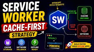 How Service Workers Intercept Network Requests 🔥 | Cache-First Strategy