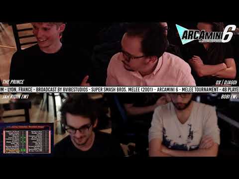 Arcamini6 - The Prince & 0x | DjaGoF (GREEN) VS Jah Ridin' & Bobi (BLUE) SSBM Teams GF - Smash Melee