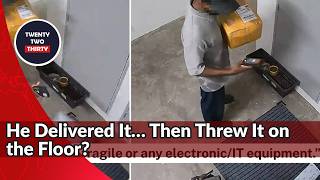 Singapore Resident Catches Deliveryman Tossing Shopee Parcel Outside HDB Home