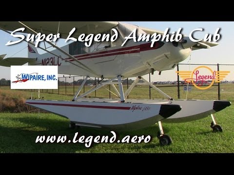 American Legend Super Legend amphibious light sport aircraft on 1450 Wipline floats.
