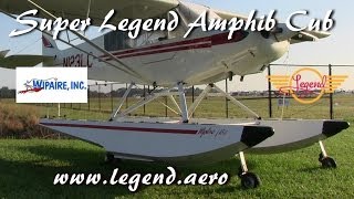 American Legend Super Legend amphibious light sport aircraft on 1450 Wipline floats.