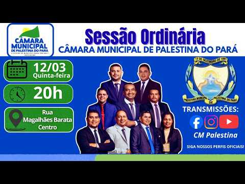 04º Sessão Ordinária / 1°Periodo -Câmara Municipal de palestina do pará -12/03/2026