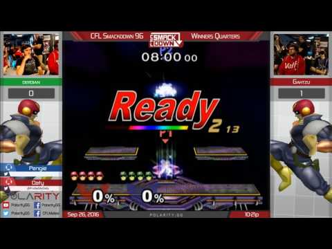 CFL Smackdown 96 Melee - U4X Gahtzu (Falcon) vs Derdian (green) - Winners Quarters