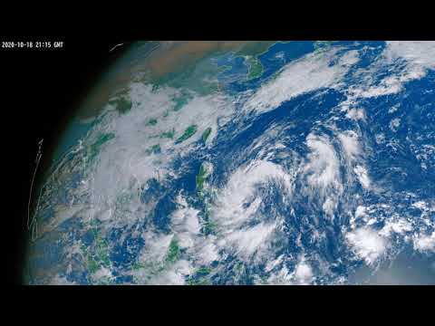 Himawari Satellite Animation 2020 October 17 to 20 2560x1440 10FPS