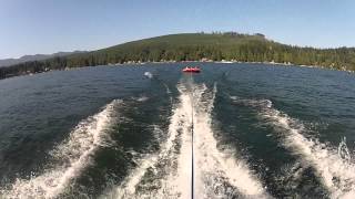 preview picture of video 'The Kids Inner Tubing on Lake Cavanaugh'