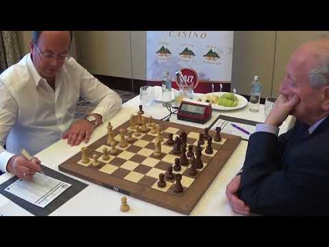 Oleg Skvortsov - GM Evgeny Sveshnikov, Rapid chess, Sicilian 2.b3, hotel Kempinski, GAME I