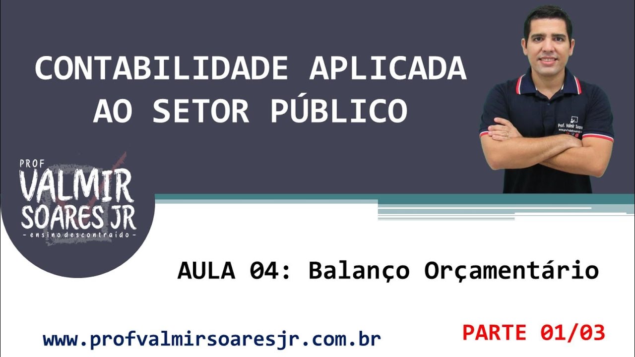 CONTABILIDADE PÚBLICA PARA CONCURSOS - AULA 04 - PARTE 01/03 - BALANÇO ORÇAMENTÁRIO