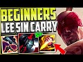 How to Play Lee Sin & CARRY for Beginners + Best Build/Runes | Lee Sin Season 13 League of Legends