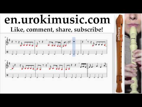 Recorder lessons (B.) Lana Del Rey - 13 Beaches Sheet Music Tutorial um-i352