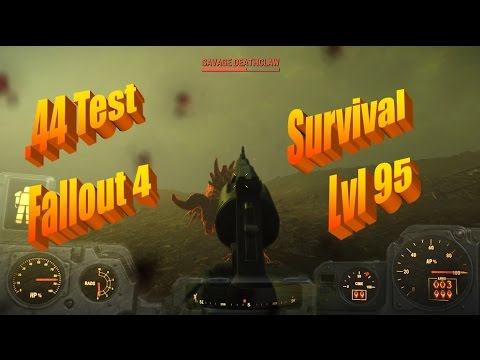 .44 Test in Fallout 4 | Glowing Sea | Survival | Lvl 95