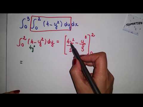 Integral dupla - exercício fácil - Prof. Edna Mendes