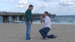 Andy and Geoff Marriage Proposal South Florida