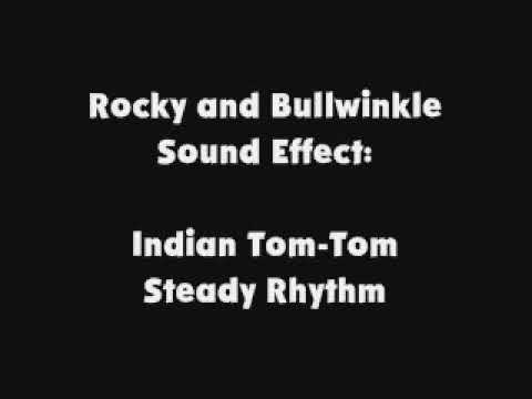 Rocky and Bullwinkle SFX Indian Tom Tom Steady Rhythm