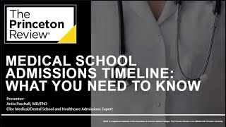 Medical School Admissions Timeline: What You Need to Know (Webinar) | The Princeton Review