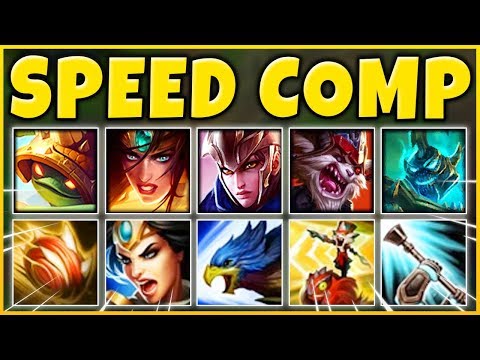 SUPER SPEED COMP 2019 (OVER 10,000 MS TOTAL) THE CRAZIEST TEAM EVER! - League of Legends