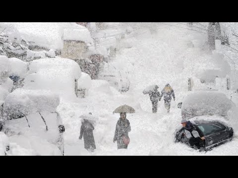 Chaos in Japan! 5 Meters of Super Snow Storm Causing 35 Death, Buries Homes in Aomori