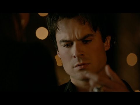 TVD 8x7 - Damon remembers Elena as he sees her necklace and "kills" Sybil | Delena Scenes HD
