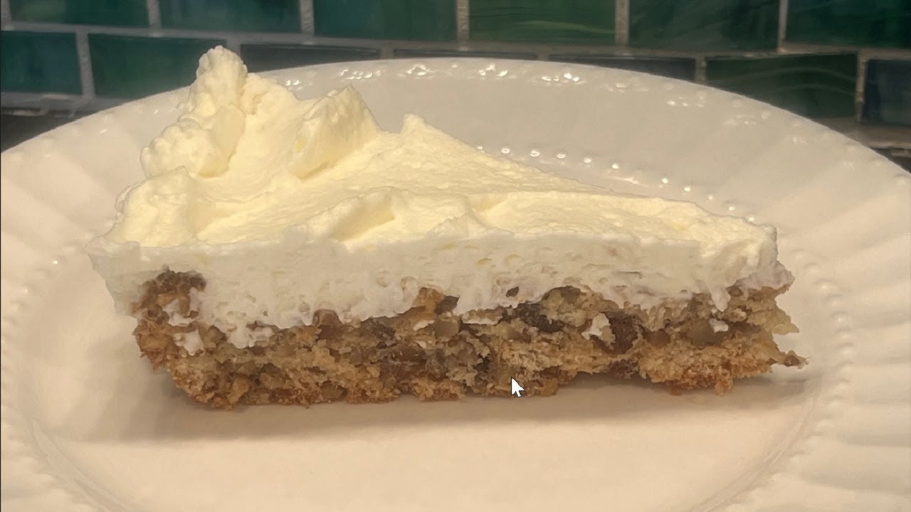 Ritz Cracker Pie 1958