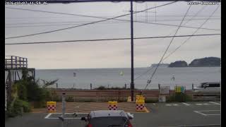 【🔴LIVE】🌊材木座海岸／🏖由比ガ浜 ／🚙県営材木座駐車場＠ローカス鎌倉：🎥by HviewCam live webcam