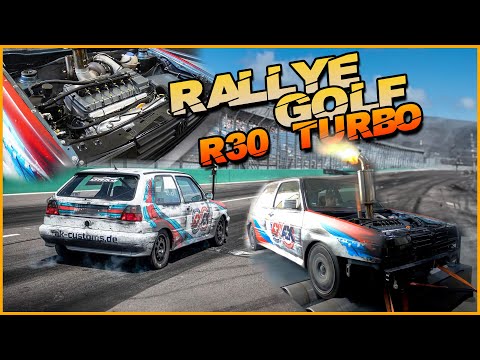 Handgeschaltetes BIEST! Golf 2 RALLYE R30 TURBO am LIMIT!