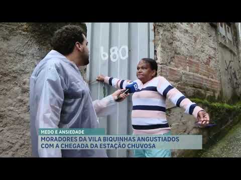 Moradores da Vila Biquinhas, em BH, enfrentam riscos de alagamentos no período de chuvas