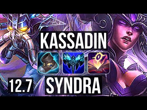KASSADIN vs SYNDRA (MID) | Rank 2 Kassadin, 8/0/7, Legendary | NA Challenger | 12.7