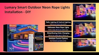 Lumary Smart Outdoor Neon Rope Lights Installation - DIY
