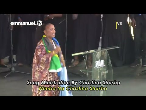 Christina Shusho With The Crusade In Kenya With Pastor evelyne Joshua.