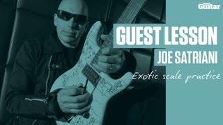 Joe Satriani Guest Lesson - Exotic scale practice (TG235)