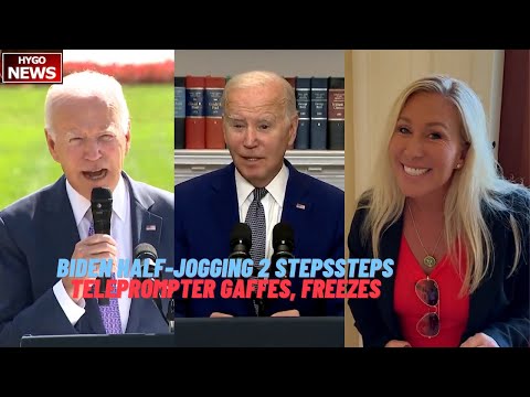 Biden Demonstrates Vigor By Half-Jogging Two Steps; Teleprompter Gaffes, Freezes For 10 Seconds