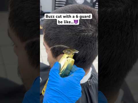 Buzz cut with  a 6 guard TRANSFORMATION MUST WATCH #barber #fade #buzzcut  #nola #hair #haircut