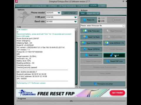 How To Unlock LG Fortune 2 on all carrier using Box Pro Tool