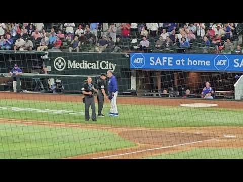 Texas Rangers manager gets ejected for pointing out how lousy Ben May home plate umpire was 9/19/23