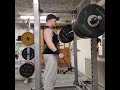 front squat 180kg 1 reps 3 sets, double bodyweight