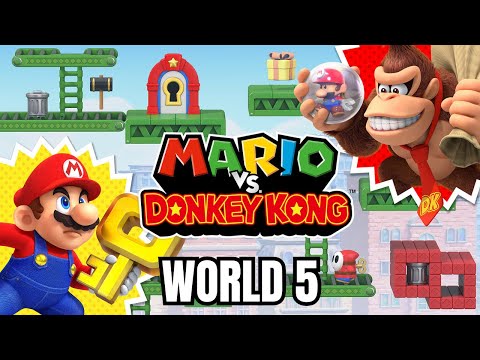 Mario vs Donkey Kong - World 5 🏆 Full Gameplay + 100% Walkthrough ⭐ (Nintendo Switch)