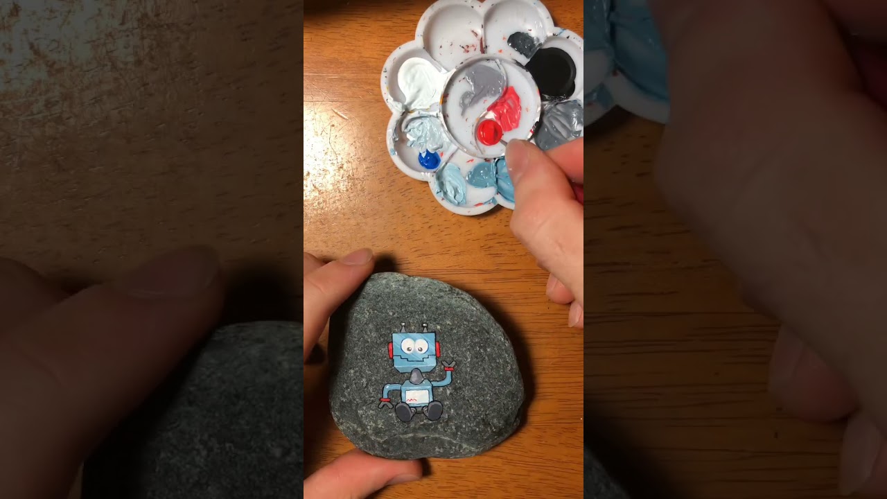 Two step robot painting! #shorts