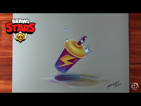 Dibujando la bebida energética de Brawl Stars | PatrickART