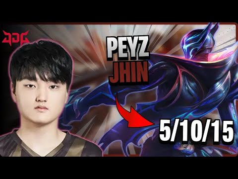 JDG Peyz BOTTOM Jhin vs Tristana | 15.6